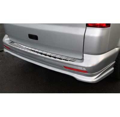 Protector De Paragolpes Acero Inox Volkswagen Transporter T5 2003-2015 (All) & T6 2015 - (With Rear Doors) 'Ribs'